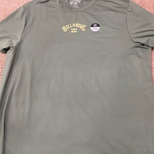 Billabong Men’s Swimming Short Sleeve Logo Tee -Green